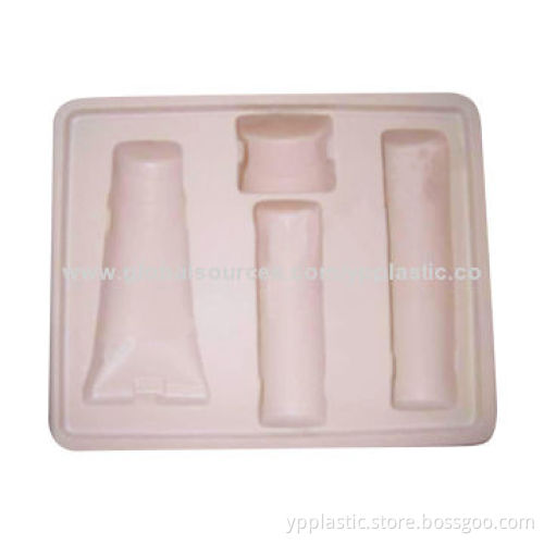 Cosmetic Packing Tray, PVC/PET/PETG/PS/PP Materials Available, 15-year Gold Manufacturer